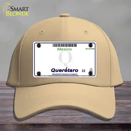 Queretaro Mexico Blank Novelty License Plate Hat Cotton / Khaki