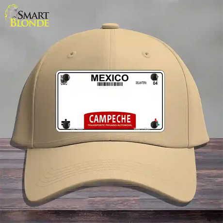 Campeche Mexico Blank Novelty License Plate Hat Cotton / Khaki