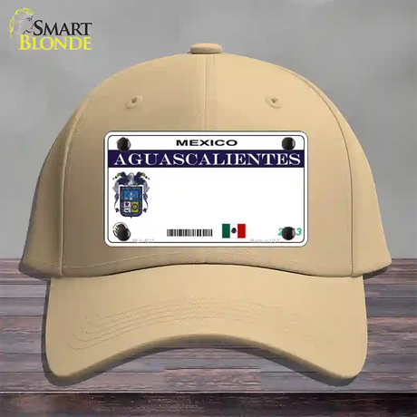 Aguascalientes Mexico Novelty License Plate Hat Cotton / Khaki