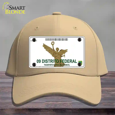 Distrito Federal Mexico Blank Novelty License Plate Hat Cotton / Khaki