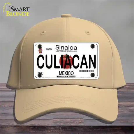 Culiacan Mexico Novelty License Plate Hat Cotton / Khaki