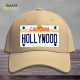 Hollywood California Novelty License Plate Hat Cotton / Khaki