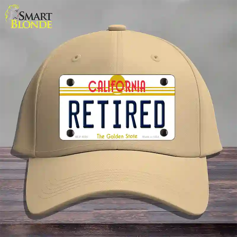 Retired California Novelty License Plate Hat Cotton / Khaki