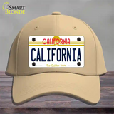 California Novelty License Plate Hat Cotton / Khaki