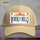 Beverly Hills California Novelty License Plate Hat Cotton / Khaki