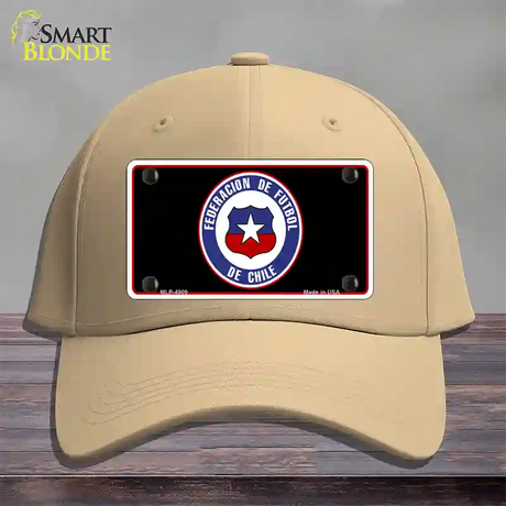 Federacion De Futbol De Chili Flag Novelty License Plate Hat Cotton / Khaki