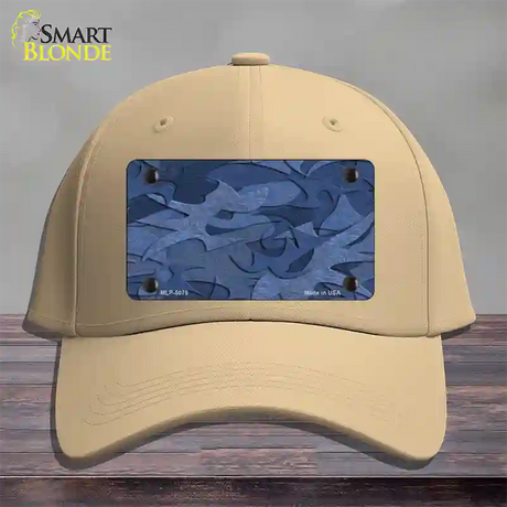 Camouflage Solid Blue Novelty License Plate Hat Cotton / Khaki