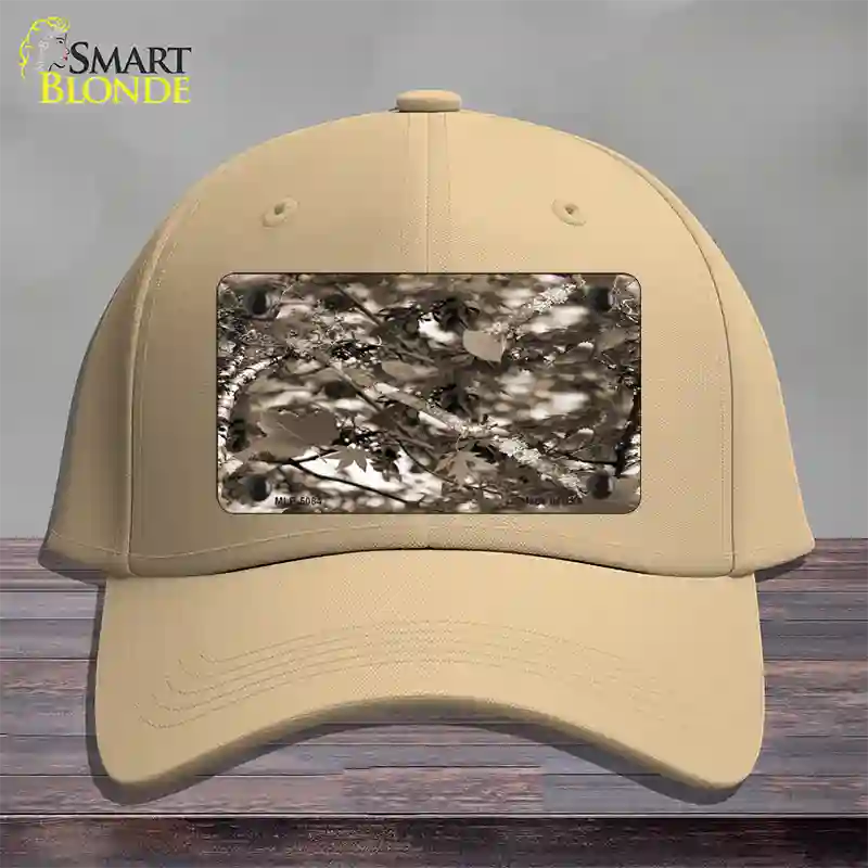 Leaf Camouflage Novelty License Plate Hat Cotton / Khaki