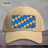 Weave Blue & Tan Novelty License Plate Hat Cotton / Khaki