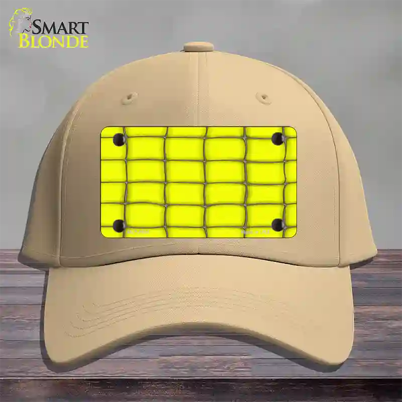 Web Yellow Novelty License Plate Hat Cotton / Khaki