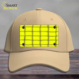 Web Yellow Novelty License Plate Hat Cotton / Khaki