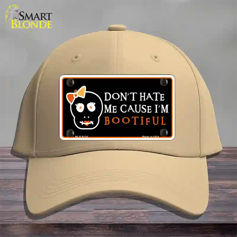 Cause Im Bootiful Novelty License Plate Hat Cotton / Khaki