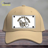 Proud to Be Country Novelty License Plate Hat Cotton / Khaki