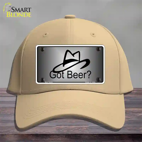 Got Beer Novelty License Plate Hat Cotton / Khaki