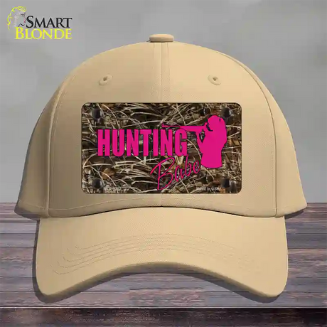 Hunting Babe Novelty License Plate Hat Cotton / Khaki