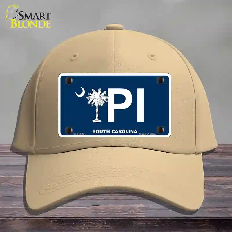 PI South Carolina Novelty License Plate Hat Cotton / Khaki