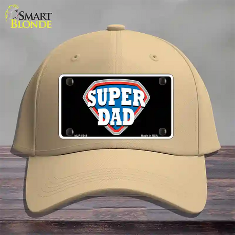 Super Dad Novelty License Plate Hat Cotton / Khaki