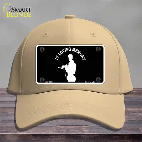 In Loving Memory Standing Novelty License Plate Hat Cotton / Khaki