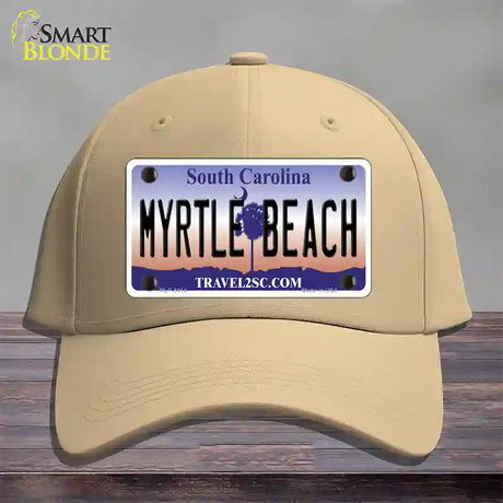 Myrtle Beach South Carolina Novelty License Plate Hat Cotton / Khaki