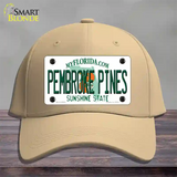 Pembroke Pines Florida Novelty License Plate Hat Cotton / Khaki