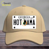 Hot Mama Georgia Novelty License Plate Hat Cotton / Khaki