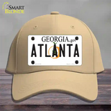 Atlanta Georgia Novelty License Plate Hat Cotton / Khaki