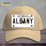 Albany Georgia Novelty License Plate Hat Cotton / Khaki