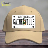 Gainesville Georgia Novelty License Plate Hat Cotton / Khaki