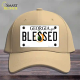 Blessed Georgia Novelty License Plate Hat Cotton / Khaki