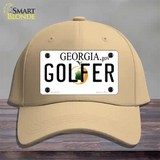 Golfer Georgia Novelty License Plate Hat Cotton / Khaki