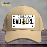 Bad Girl Georgia Novelty License Plate Hat Cotton / Khaki