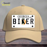 Biker Georgia Novelty License Plate Hat Cotton / Khaki