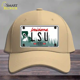 LSU Louisiana Novelty License Plate Hat Cotton / Khaki