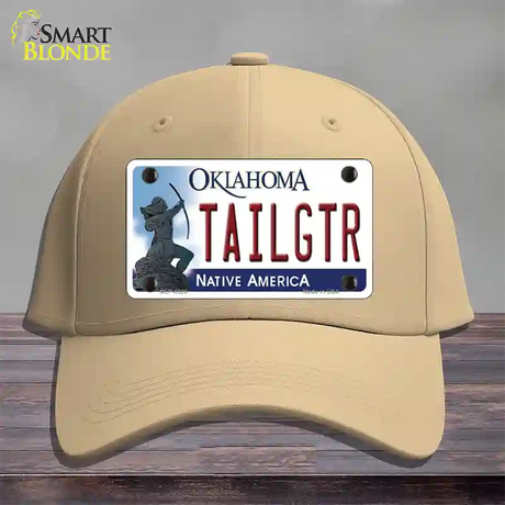 Tailgtr Oklahoma Novelty License Plate Hat Cotton / Khaki