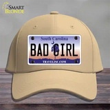 Bad Girl South Carolina Novelty License Plate Hat Cotton / Khaki