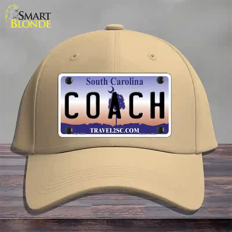 Coach South Carolina Novelty License Plate Hat Cotton / Khaki