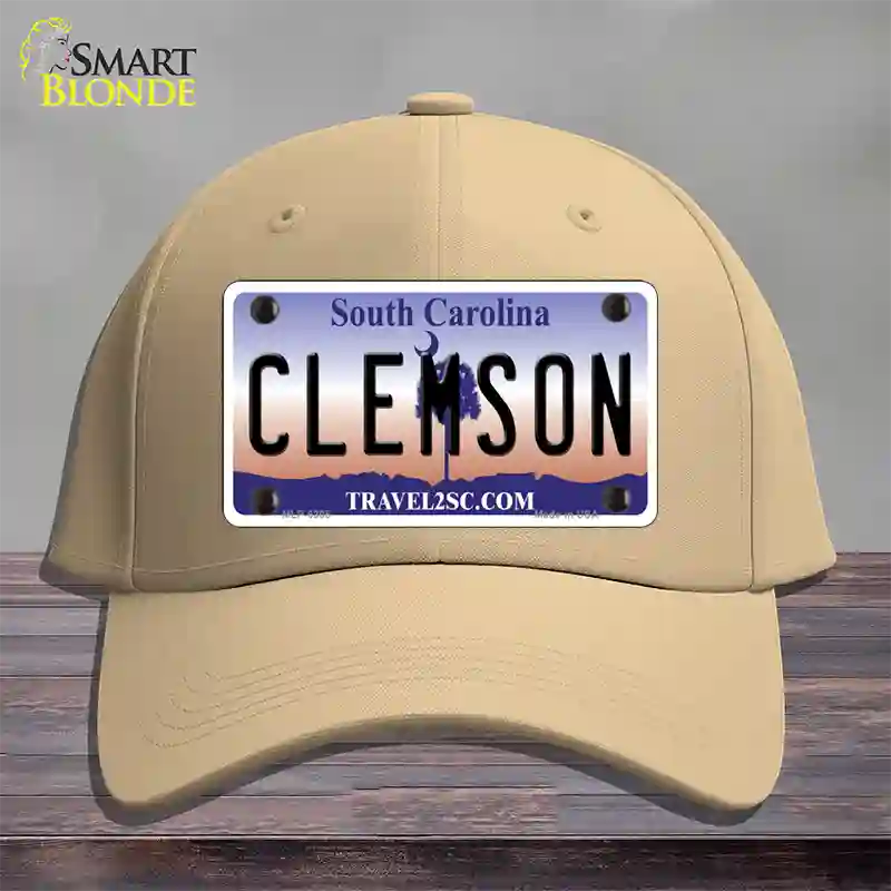 Clemson South Carolina Novelty License Plate Hat Cotton / Khaki