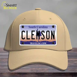 Clemson South Carolina Novelty License Plate Hat Cotton / Khaki