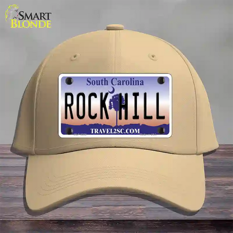 Rock Hill South Carolina Novelty License Plate Hat Cotton / Khaki