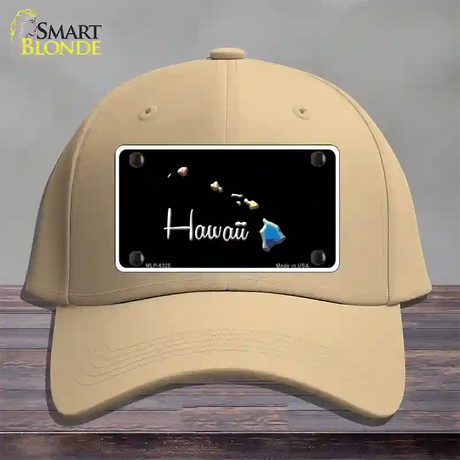 Hawaii Rainbow Novelty License Plate Hat Cotton / Khaki