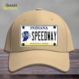 Speedway Indiana Novelty License Plate Hat Cotton / Khaki