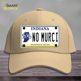 No Murci Indiana Novelty License Plate Hat Cotton / Khaki