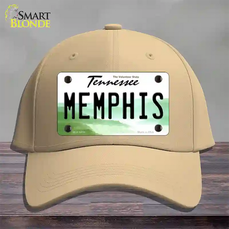 Memphis Tennessee Novelty License Plate Hat Cotton / Khaki