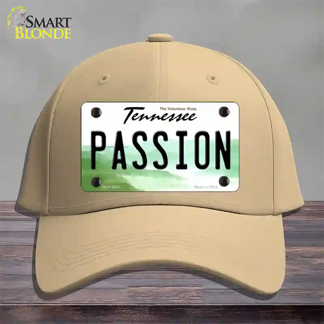 Passion Tennessee Novelty License Plate Hat Cotton / Khaki