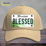 Blessed Tennessee Novelty License Plate Hat Cotton / Khaki