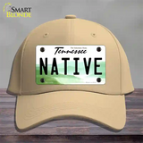 Native Tennessee Novelty License Plate Hat Cotton / Khaki