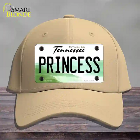 Princess Tennessee Novelty License Plate Hat Cotton / Khaki