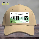 Skool Suks Tennessee Novelty License Plate Hat Cotton / Khaki