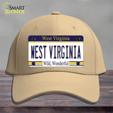 West Virginia Novelty License Plate Hat Cotton / Khaki