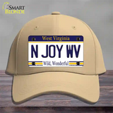 N Joy West Virginia Novelty License Plate Hat Cotton / Khaki